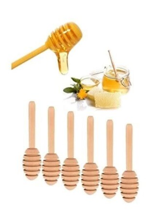ملعقة عسل صغيرة من الخشب 5 سم 75 قطعة - Halaoğlu