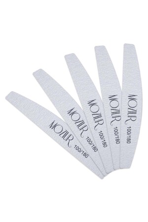 MNZ-5 قطع 100/180 ملف ورق لمسح الأظافر الدائمة والظفر - Moziur