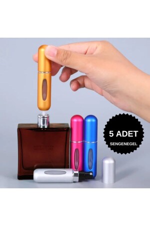 5 Adet Doldurulabilir Mini Parfüm Şişesi DPŞ-02 - 1