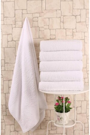 MNZ-5 Pieces Hotel منشفة اليد وجها الرأس 50x90 mt45845 - MEŞELİ TEKSTİL
