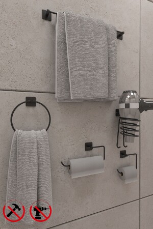 مجموعة من 5 أشكال طويلة، وحدها، حلقة، خلفية، ورق منشور، مجموعة - Alper Banyo