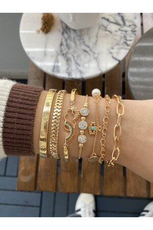 مقعد فواتير من ذهب للنساء من مجموعة من 5 - Jackferrero