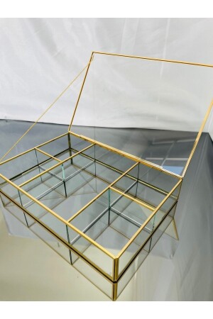 مـنـز-ذهب المفـصـل المُنظّم-الزجاج الصندوق-الصندوق 5 الصندوق - bt bera tasarım