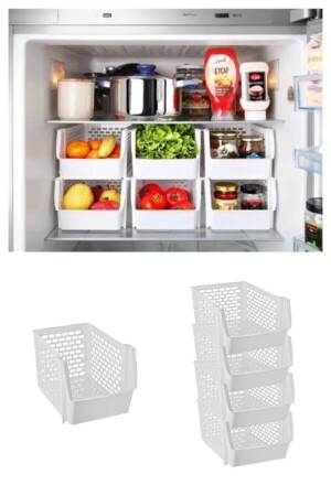 5 Ebenen abnehmbarer Badezimmer-Küchenregal-Kollektor-Kühlschrank-Organizer BYVDÜZ - 4