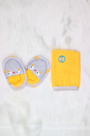 5 Jahre alt Unisex Baby Yellow Chick Bademantel-Handtuch-Set 15429-Gelb - 6