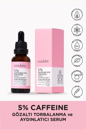 5 % Koffein Augenkonturserum zur Entfernung von Augenringen und Aufhellung 5 % Koffein Augenkonturserum 30 ml - 7