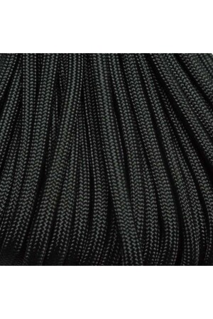 5 Meter hochwertiges schwarzes Paracord 550 4 mm 7-adriges Fallschirmseil - 1