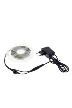 5 Meter weißer LED-Streifen für Küchenschrank, 3 Chips + 12-V-Adapter, Plug-and-Play mit Ein-Aus-Schalter, 5 Meter GR-Şrtbyz5m - 3