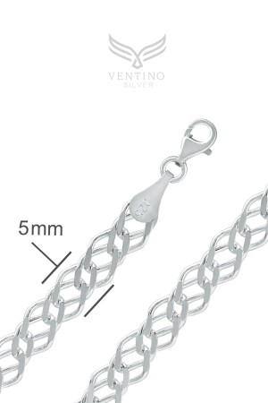 5 mm Rambo 925 Sterling Silber Herren-Kettenarmband Veb-5205 - 6