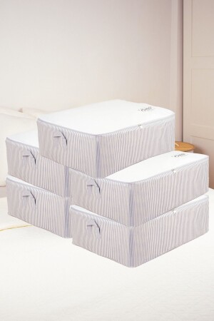 كيس المسادة من حجم كبير من القطع 5 من MNZ كيس مسادة مسدس أبيض رمادي مشبكة الأساسي حقيبة تخزين 62x46x22 - Textile Sweet