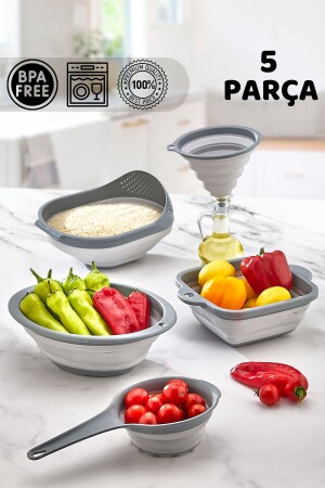 مجموعة مطبخ 5 قطع MNZ-Folding Kitchen Set - مجموعة مطبخ 5 قطع Accordion Kitchen Dowry Set - Homeniva