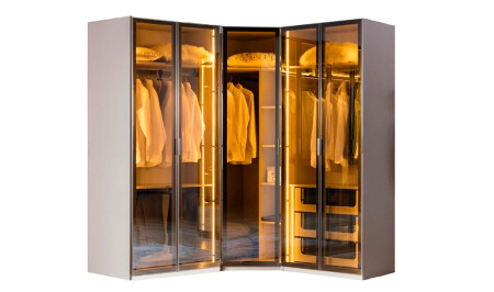 خزانة الملابس من 5 أبواب MNZ-Suare - Cadde Yıldız