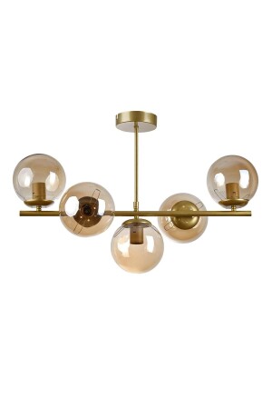 منز-رومانية التصميم الحديث غرفة المعيشة غرفة الطعام المطبخ الأثرية اللون العسل الزجاجي الشمعة في صف من 5 - Modavize