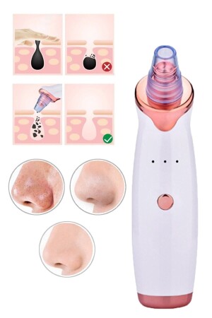 جهاز تنظيف الجلد من جهاز الفراغ مع 5 رؤوس أداة تنظيف متعددة الوظائف الأحمر الأبيض تفاصيل MULTFNVKM200 - MUJGAN