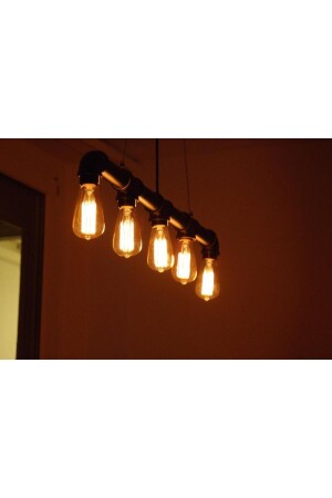 مـنـز-5 رؤوس مصباح العلقات ريترو لـبوب الحديد مصباح السقف الصناعي الصخري السقف الشنديلي بليردي مصباح يـ Nak - NAKRES