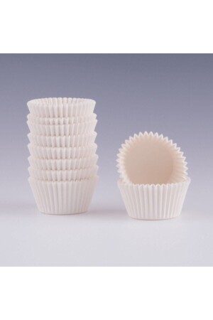 5 weiße Papierkapseln ohne Muffin/Cupcake (50 x 40) – 500 Stück lzm286 - Bensüs