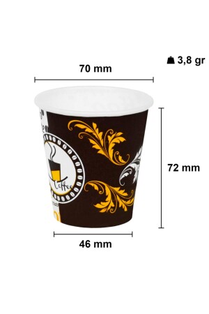 5-Oz-Pappbecher für Verkaufsautomaten, Tee-Pappbecher, 160 ml – 300 Stück, AT05OZ - 4