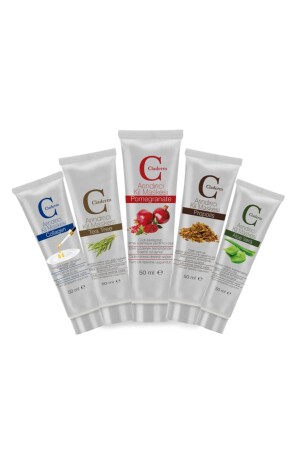 5 Packungen à 50 ml. (Aloe-Teebaum-Granatapfel-Propolis-Kollagen) Set - 1