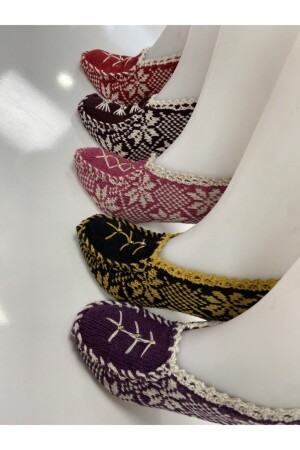 خياطة من الصوف من النساء 5 قطع حذاء القطن حزمة هدية - Ayhanhome