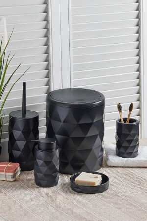 مجموعة حمام من 5 قطع من الماس الأسود - Perotti