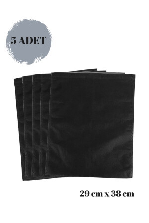 5 schwarze Schuhtaschen – Reisetasche – Koffer-Organizer MBAYKKB1 - 6