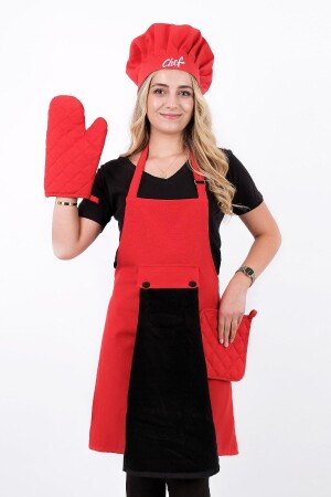 مجموعة من 5 مخططات مطبخ مع معلق قابلة للتعديل (المخطط مع المطبخ مع معلق معلق، قبعة، قفازات، يد) STAR5 - sevilya