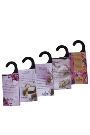 5 Stück Duftbeutel Royal Bella – weiches Leinen – weiße Seife – schwarze Orchidee – Vanille-Duftbeutel - 2
