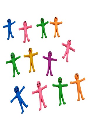 5 Stück flexibles, bewegliches, elastisches Emoji-Spielzeug mit Armen und Beinen HYD-9013573-6324 - 4
