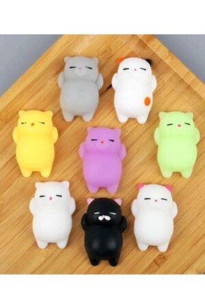 5 Stück Katze Tier Sukushi Süßes Stress Kinder Schulgeschenk Squishy Tierspielzeug - 2