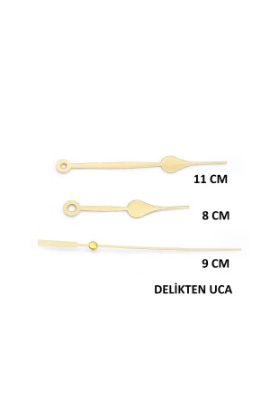 5 Stück Wanduhrmechanismus, trägerlos, Schaftlänge 22 mm, geräuschlos SAAT1071 - 5