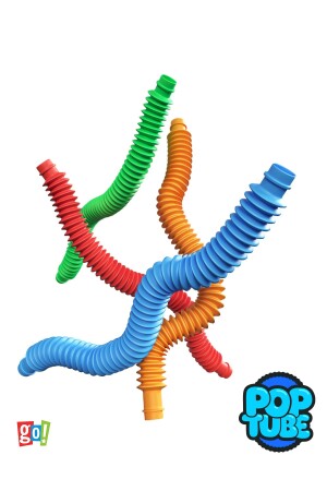 5 Stücke Pop Tube Sensorisches Stretch Tube Spielzeug Geistiges Lernspielzeug Poptube Vakuummolekül - 4