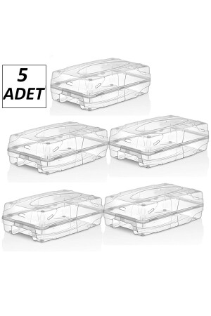 5-teilige Damen-Schuhaufbewahrungsbox – transparentes, dekoratives Schuh-Organizer-Box-Set - 3