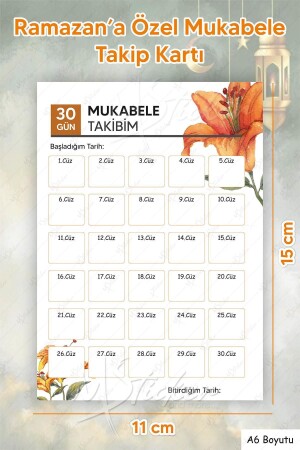 5-teilige Rezeptverfolgungskarte, besonderes Ramadan-Geschenk für den Ramadan-Rezeptverfolgungskartenkalender - 2