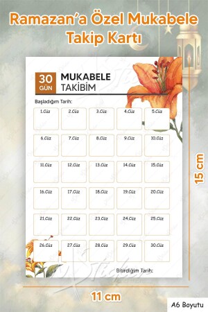 5-teilige Rezeptverfolgungskarte, besonderes Ramadan-Geschenk für den Ramadan-Rezeptverfolgungskartenkalender - 3