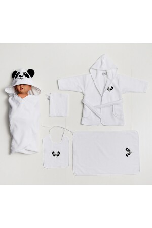 5-teiliges Baby-Bademantel-Set Panda BHMS024 - 4