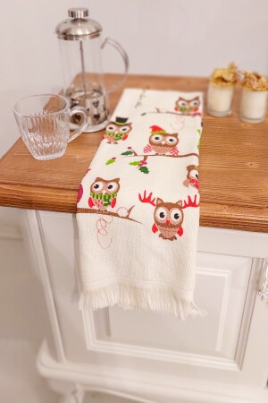 5-teiliges Handtuch-Set mit Fransen aus Baumwolle, 40 x 60 cm, bedrucktes Handtuch-Set, Hand-Gesichts-Küchentuch, weich gemustertes, wasserabsorbierendes Set TOWEL-SET-40 x 60 cm - 3