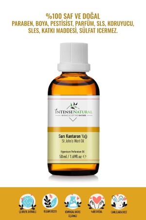 زيت جراثيم سانت جونز 50 مل 100% زيت جراثيم سانت جونز نقي وطبيعي - İntense Natural