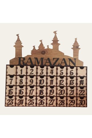 تقويم رمضان من قبل المجلس الإقليمي مع درج 50 × 50 - ERGEÇ TASARIM