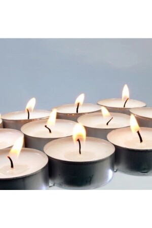 50 Adet 6 Gram Tealight Mum 1. Kalite Tealight Beyaz - 6