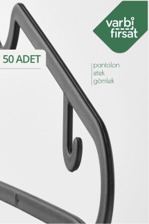 50 Adet Elbise Pantolon Gömlek Askı VARASK05 - 6