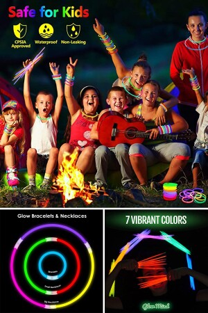 50 Adet Glow Stick Fosforlu Çubuk Bileklik - 3