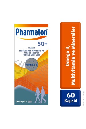 50 Plus 60 Kapsül - Omega 3- Multivitamin ve Mineraller - 1