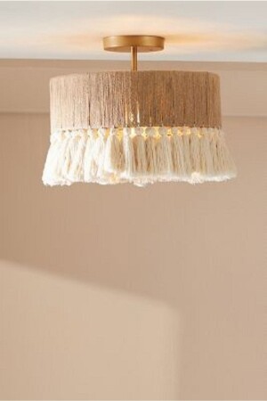 منز-حديث سقف شمعة مع 50 قطعة طاسل الحزام الحزام الحزام الطبيعي غرفة المعيشة غرفة النوم غرفة الطعام SERAP4545 - White West inn House