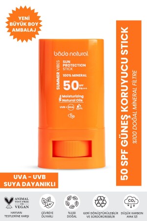 50 Spf %100 Mineral Filtreli Ve Doğal Yüksek Korumalı Güneş Stick - 3