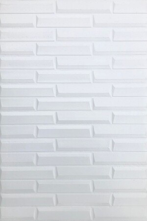 50 x 35 cm, 0–17 m², selbstklebende Tapete, flexible Schaumstoffplatte, dreidimensionales Pyramidenmuster, weiß - 10