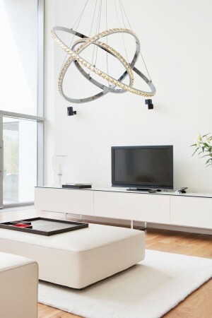 MNZ-50/40/30/كريستال الحجر LED شمعة الرمادي القضية GORDİON - Harnelli