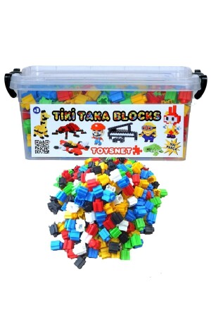 مـنـز-تيك توك وبـلوك بناء ألعاب تعليمية 500 قطعة 6 ألوان مجموعة حجر تطوير تعليمية تيكتك 07360 تيكتاكدن - TOYSTORE