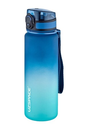 500 ml blau-türkis zweifarbige Motivationsflasche Softtouch Ff Collection Tritan-Wasserflasche FFCOLLECTION500 - 1