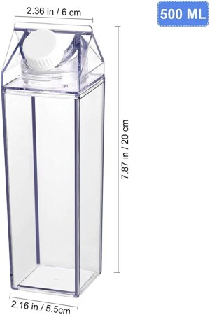 500 ml Mica Milk Box entworfene Wasserkaffeeflasche, 2er-Set bl156 - 2