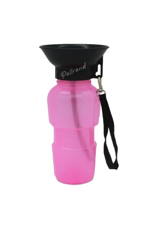 500 ml Reisetrinkwasserflasche für Hunde, rosa - 1